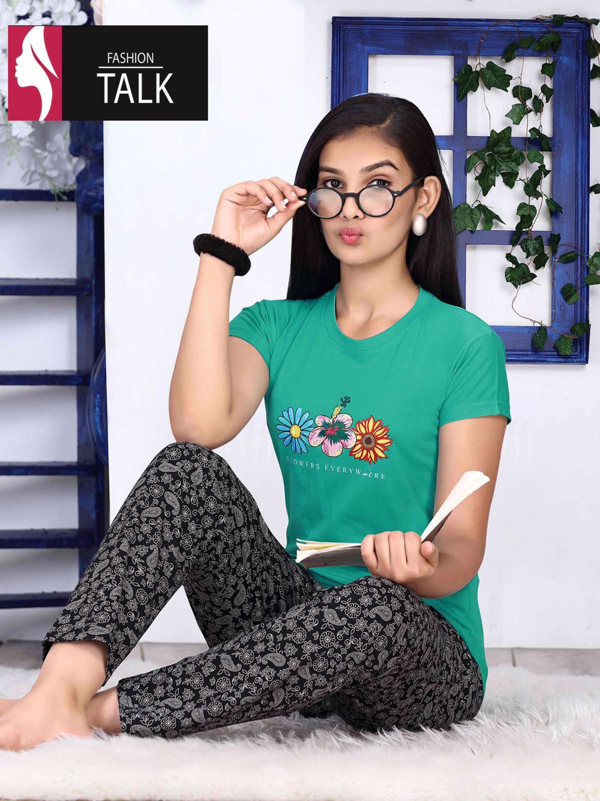 Ft Juliet 2489 Night Wear Hosiery Cotton Printed Nightdress Collection